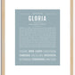 Gloria | Name Art Print