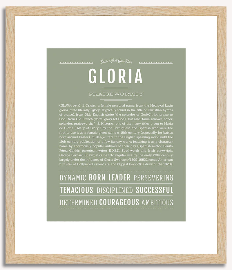 Gloria | Name Art Print