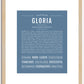 Gloria | Name Art Print