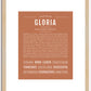 Gloria | Name Art Print