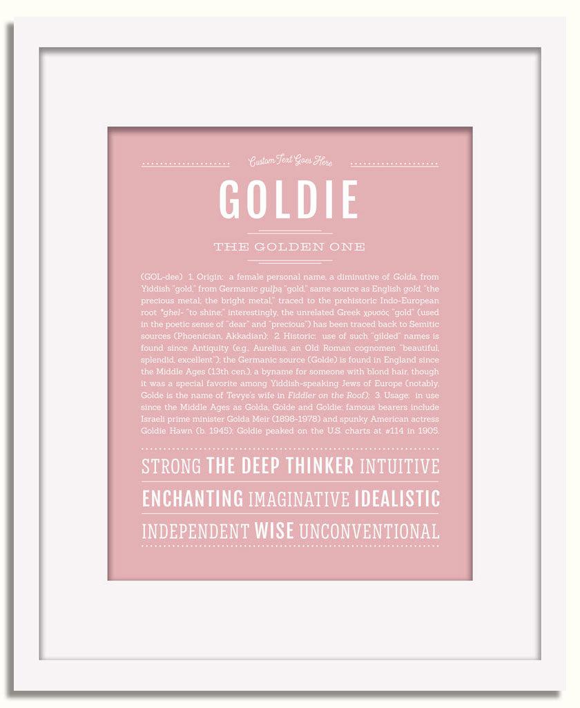 Frame Options | Dusty Rose | White Frame, Matted