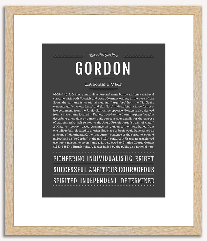 Gordon | Name Art Print