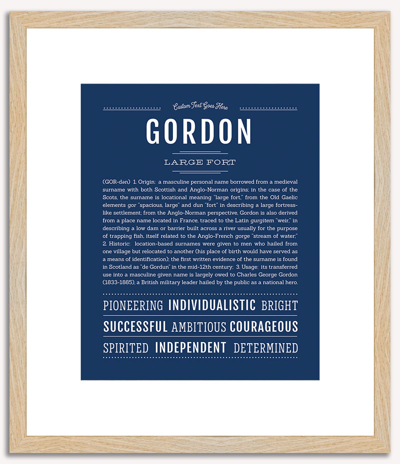 Gordon | Name Art Print