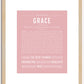 Grace | Name Art Print