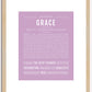 Grace | Name Art Print