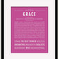 Frame Options | Dark Pink | Black Frame, Matted