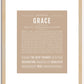 Grace | Name Art Print