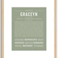 Graceyn | Name Art Print