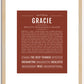 Gracie | Name Art Print