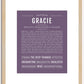 Gracie | Name Art Print