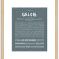 Gracie | Name Art Print