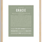 Gracie | Name Art Print