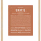 Gracie | Name Art Print