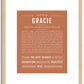 Gracie | Name Art Print