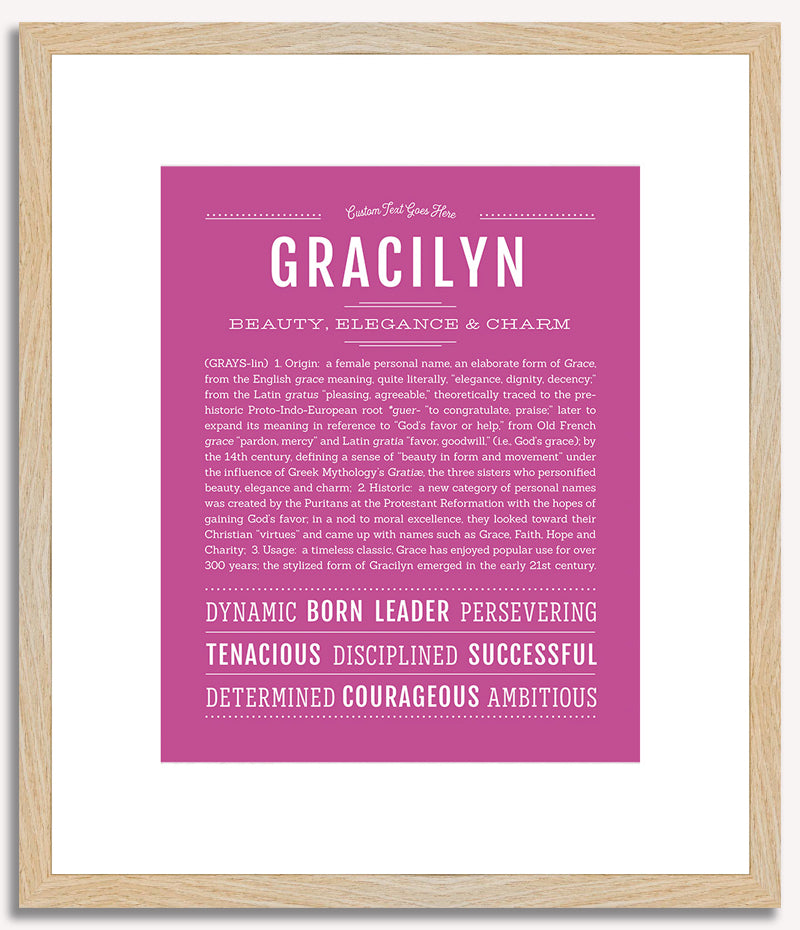 Gracilyn | Name Art Print