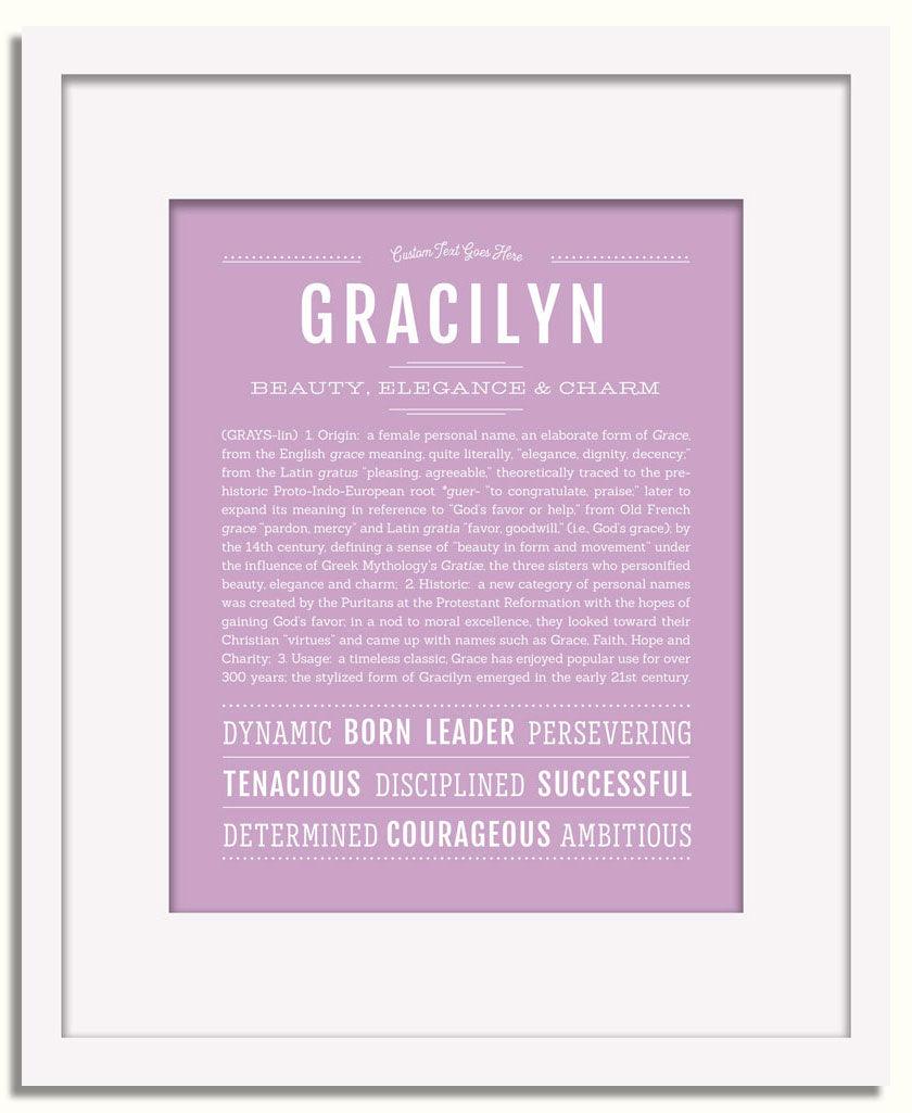 Frame Options | Lilac | White Frame, Matted