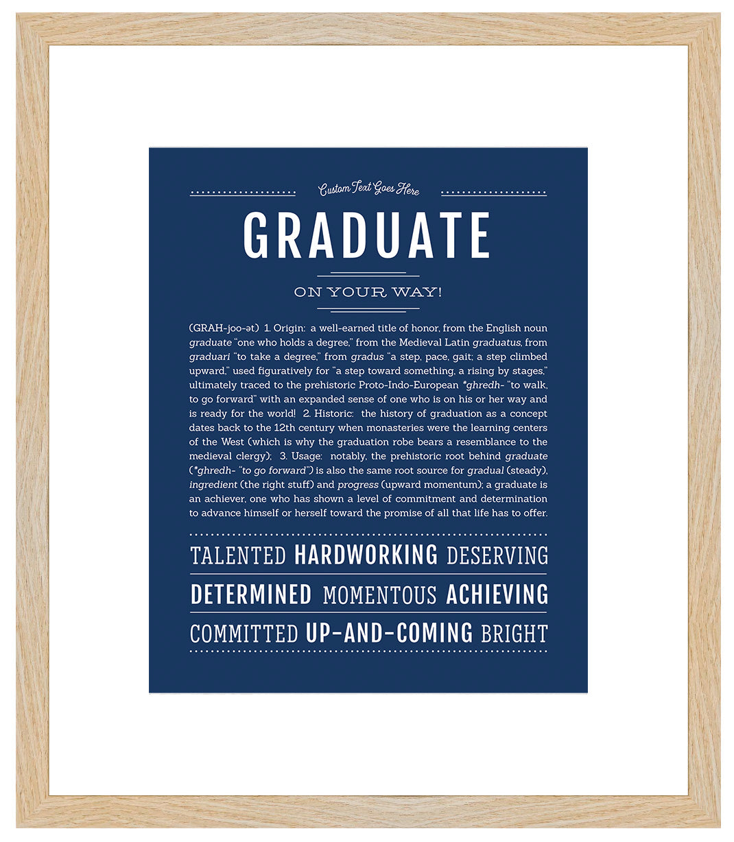 Graduate | Name Art Print