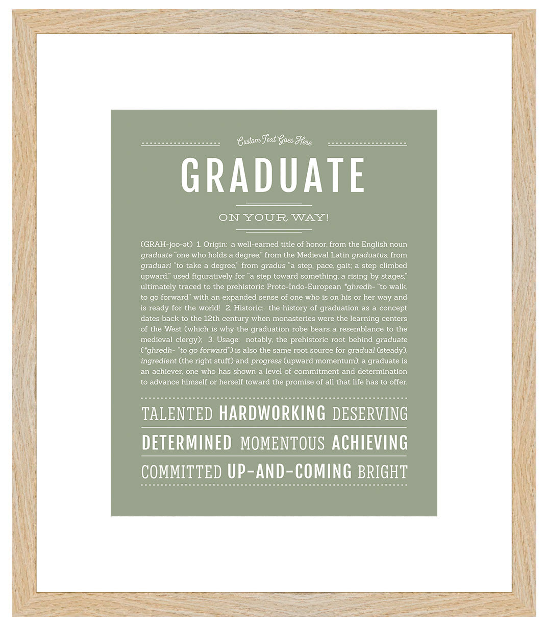 Graduate | Name Art Print