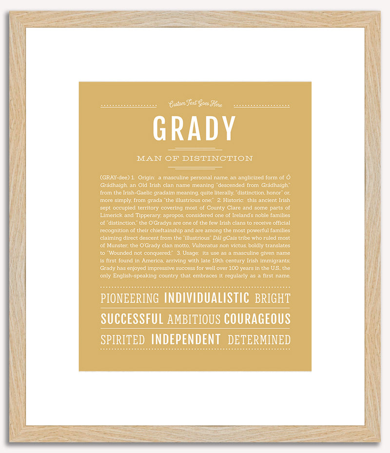 Grady | Name Art Print