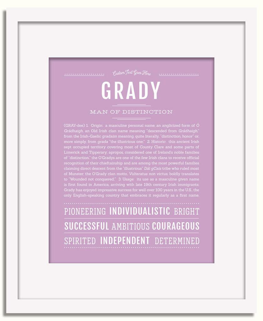 Frame Options | Lilac | White Frame, Matted