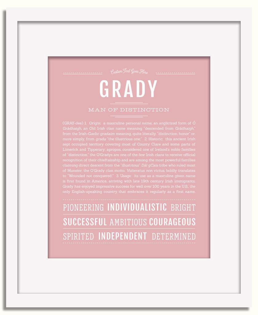 Frame Options | Dusty Rose | White Frame, Matted