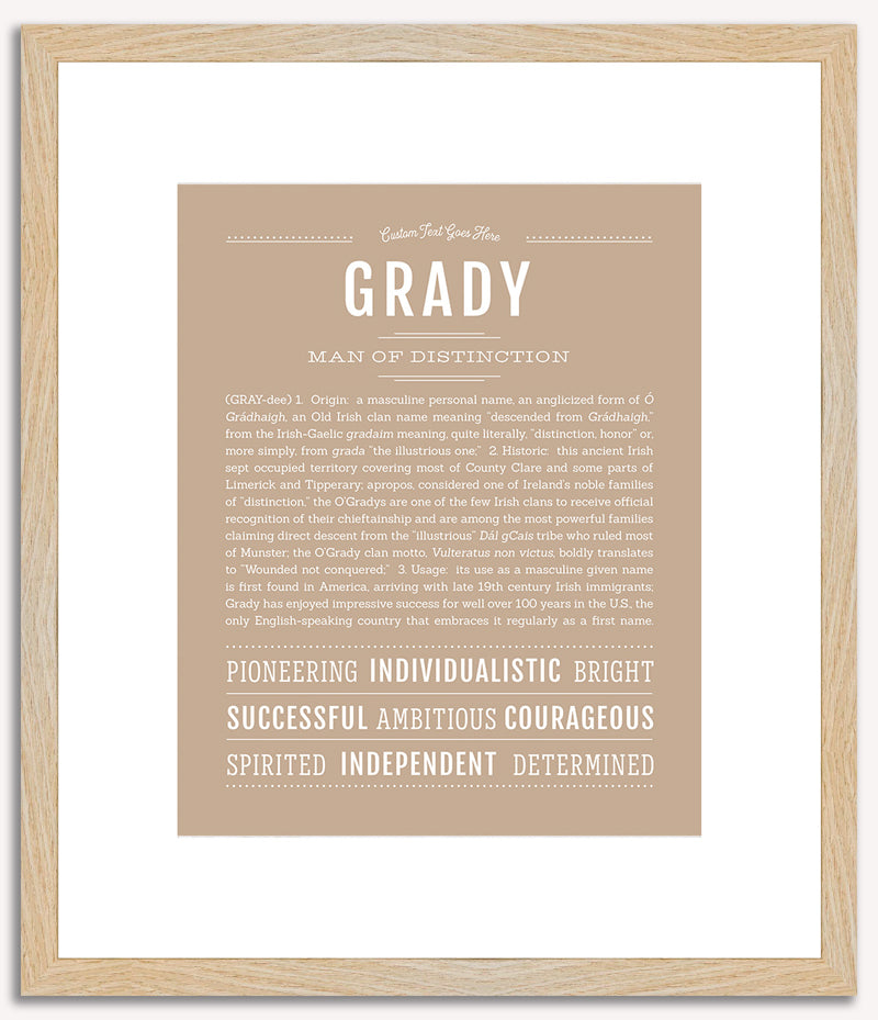 Grady | Name Art Print