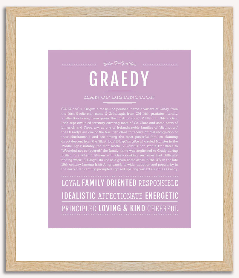 Graedy | Name Art Print