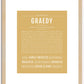 Graedy | Name Art Print