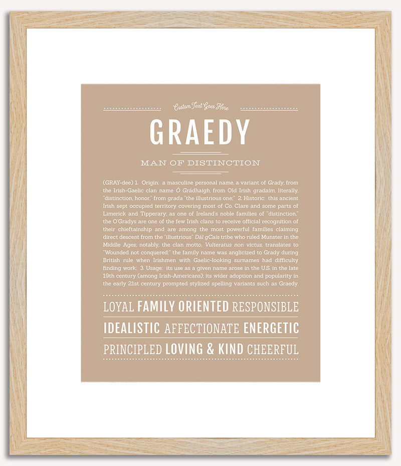 Graedy | Name Art Print