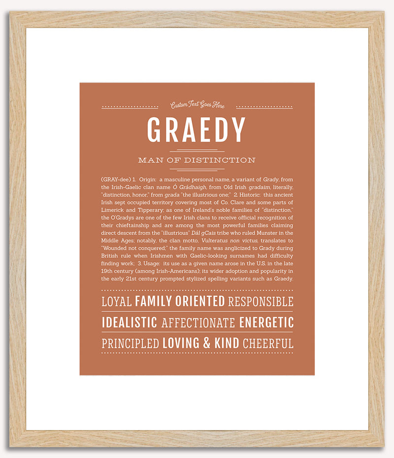 Graedy | Name Art Print