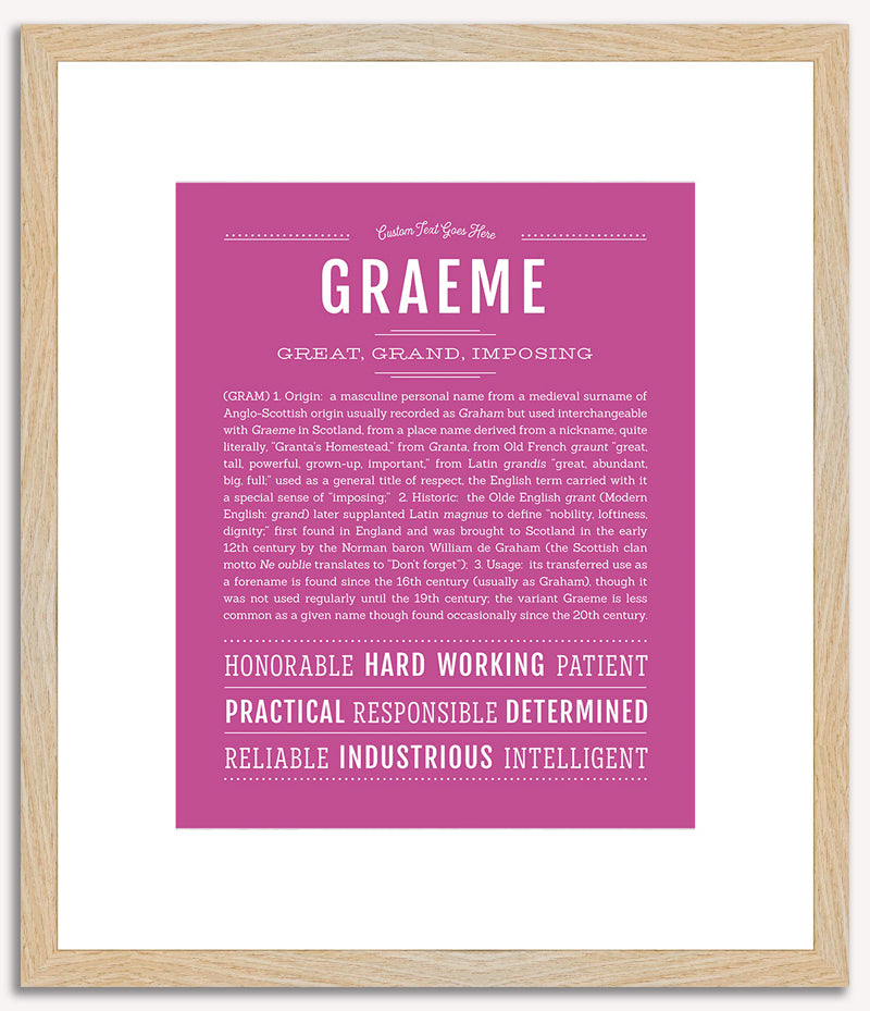 Graeme | Name Art Print