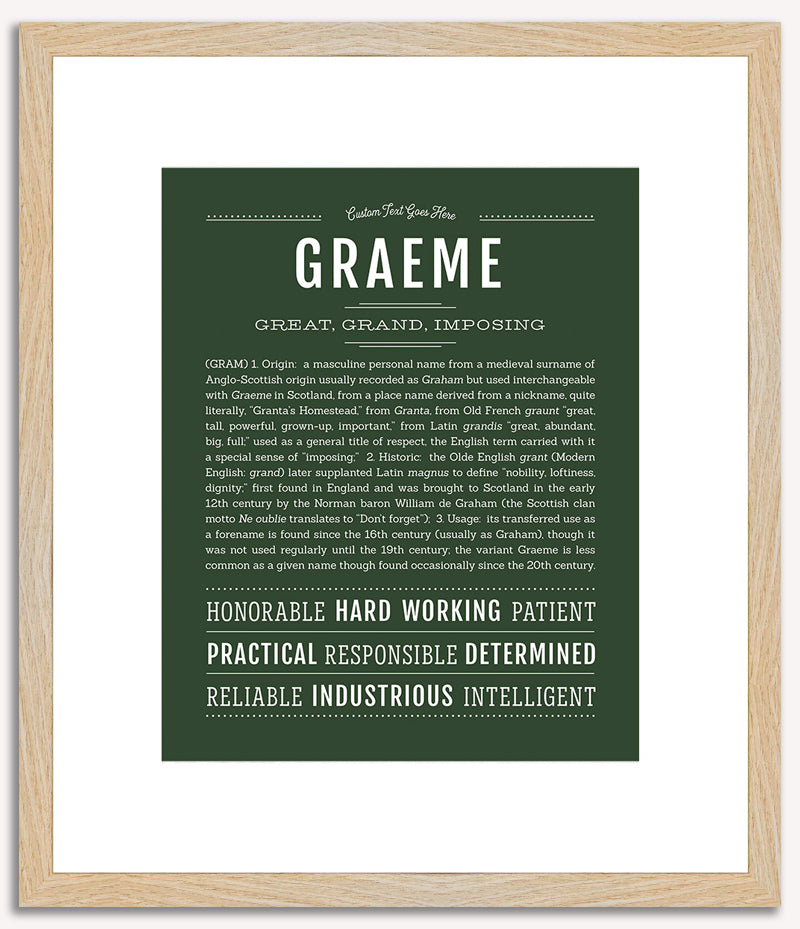 Graeme | Name Art Print