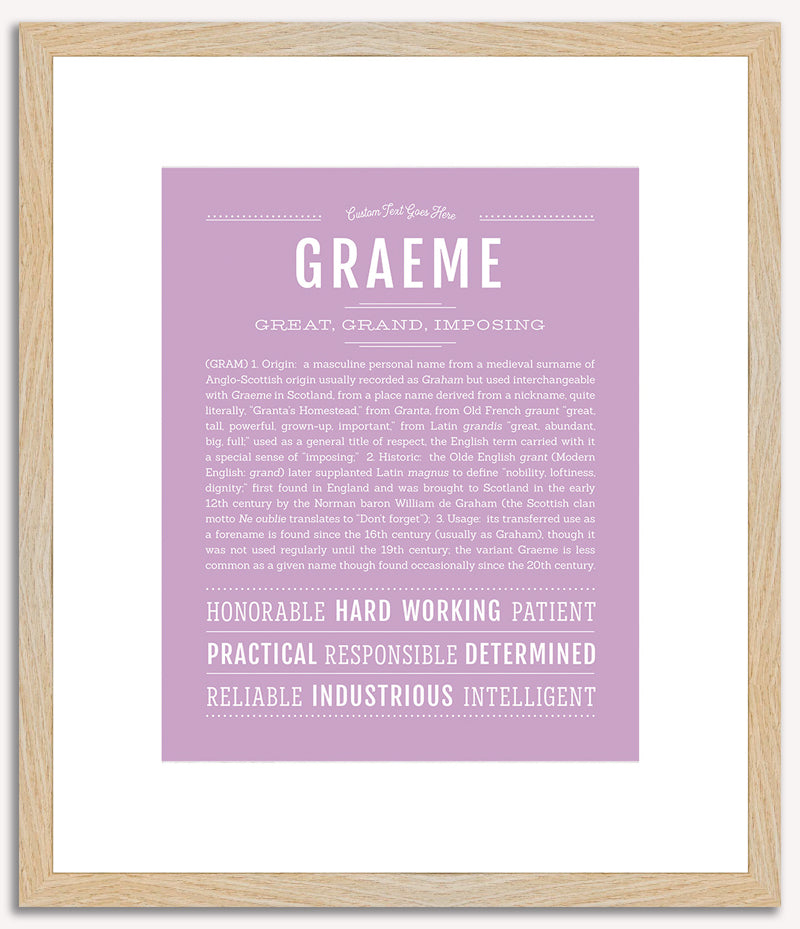 Graeme | Name Art Print