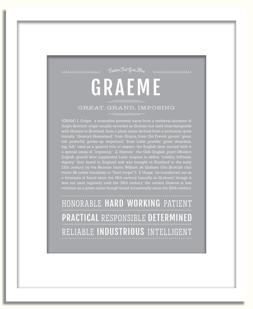 Frame Options | Light Gray | White Frame, Matted