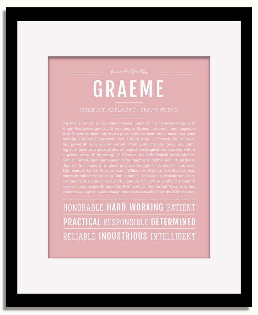 Frame Options | Dusty Rose | Black Frame, Matted