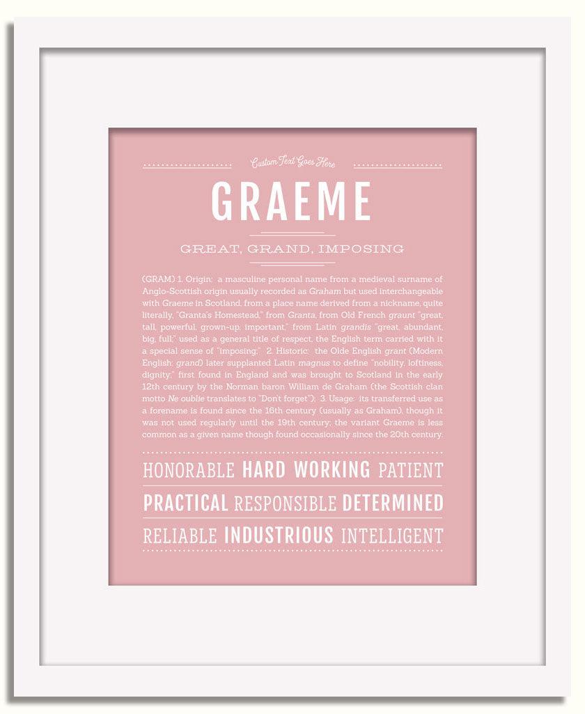 Frame Options | Dusty Rose | White Frame, Matted