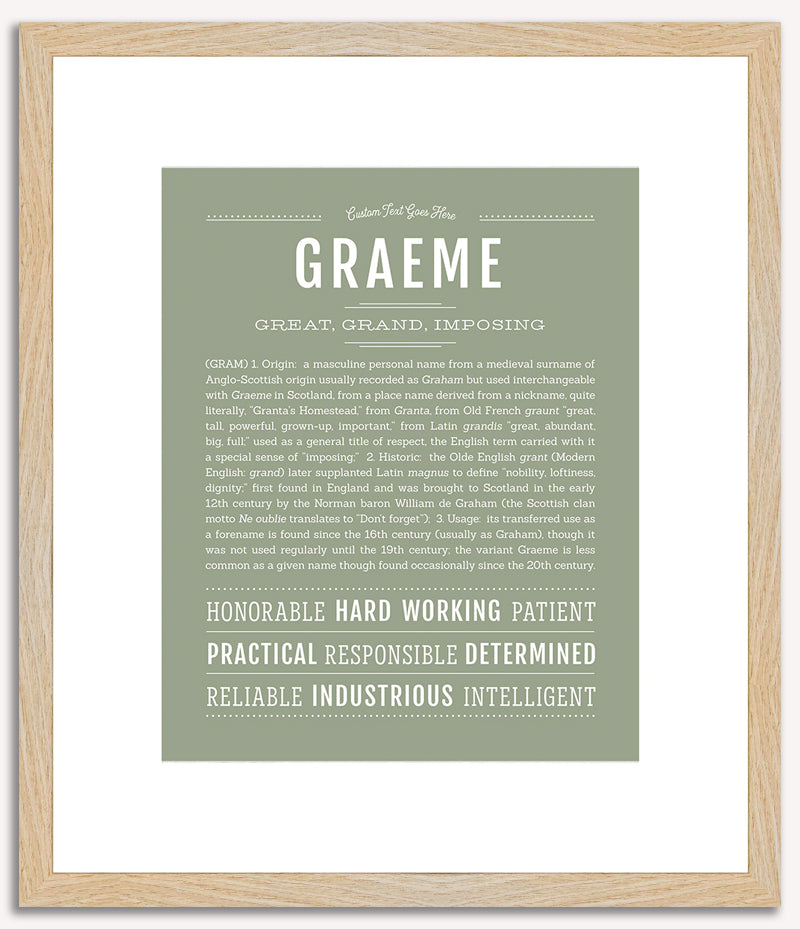 Graeme | Name Art Print