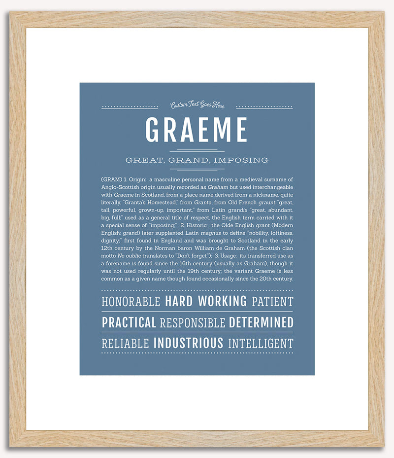 Graeme | Name Art Print