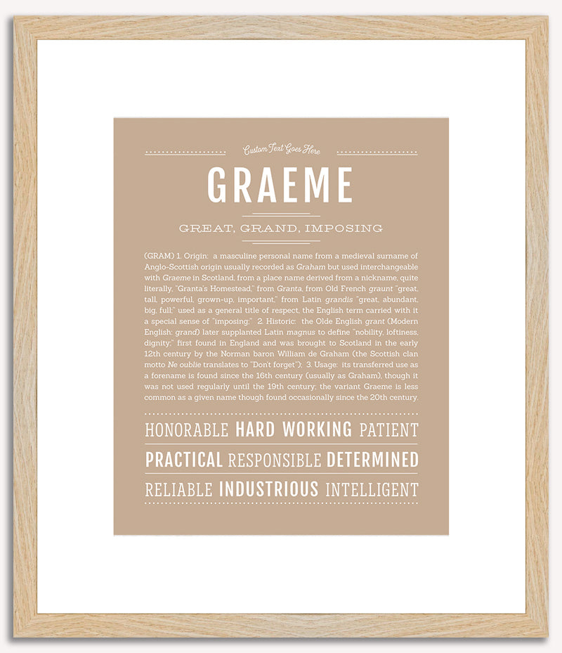 Graeme | Name Art Print