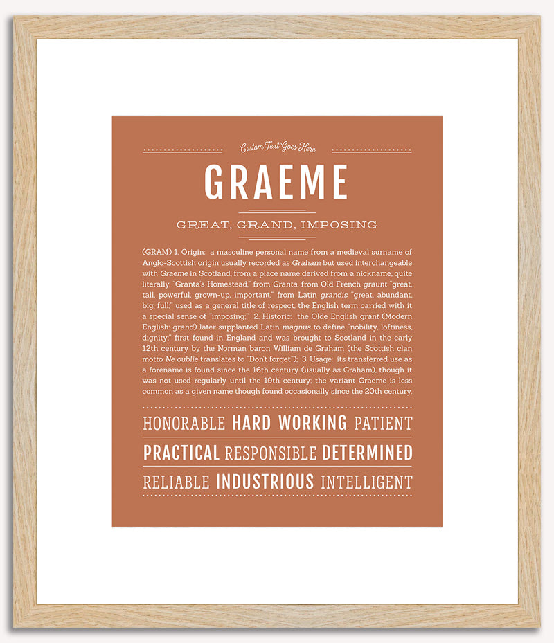 Graeme | Name Art Print