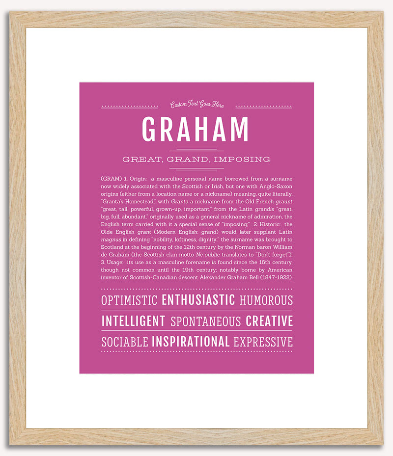 Graham | Name Art Print