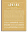Graham Personalized Name Meaning Art Prints – Name Stories
