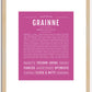 Grainne | Name Art Print