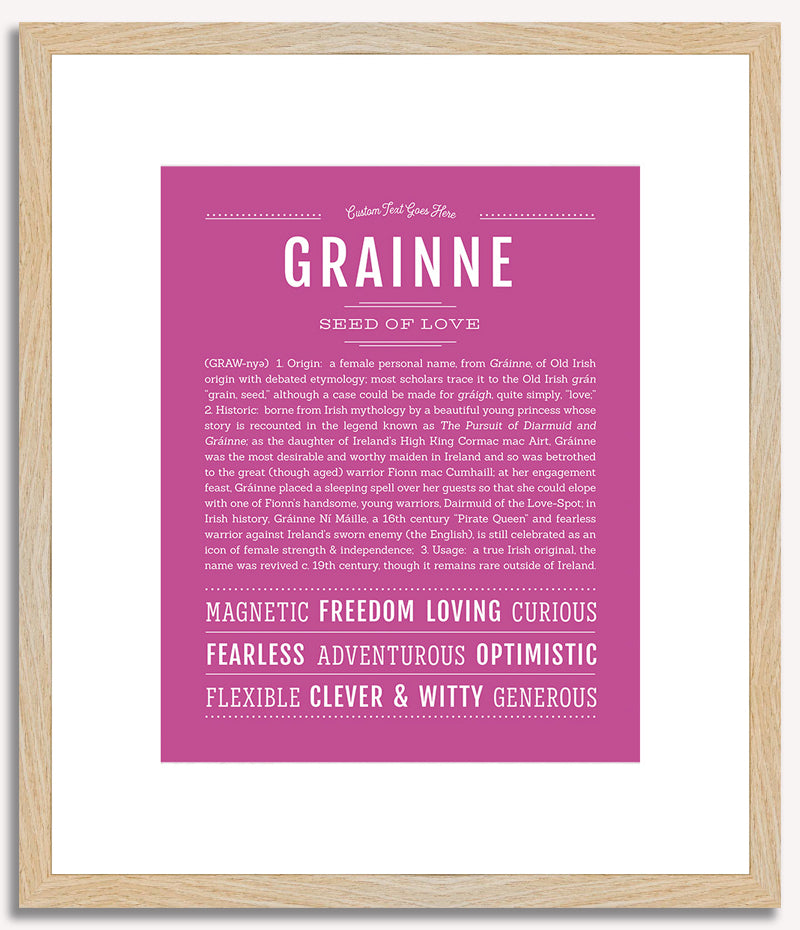 Grainne | Name Art Print