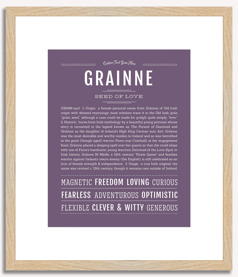 Grainne | Name Art Print