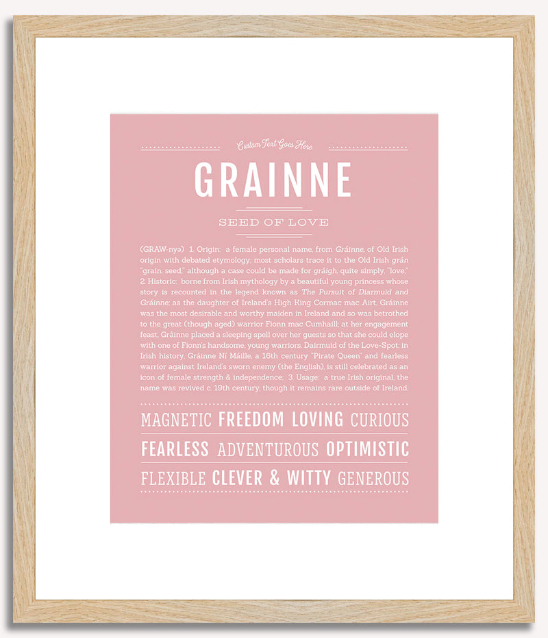 Grainne | Name Art Print