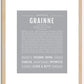 Grainne | Name Art Print