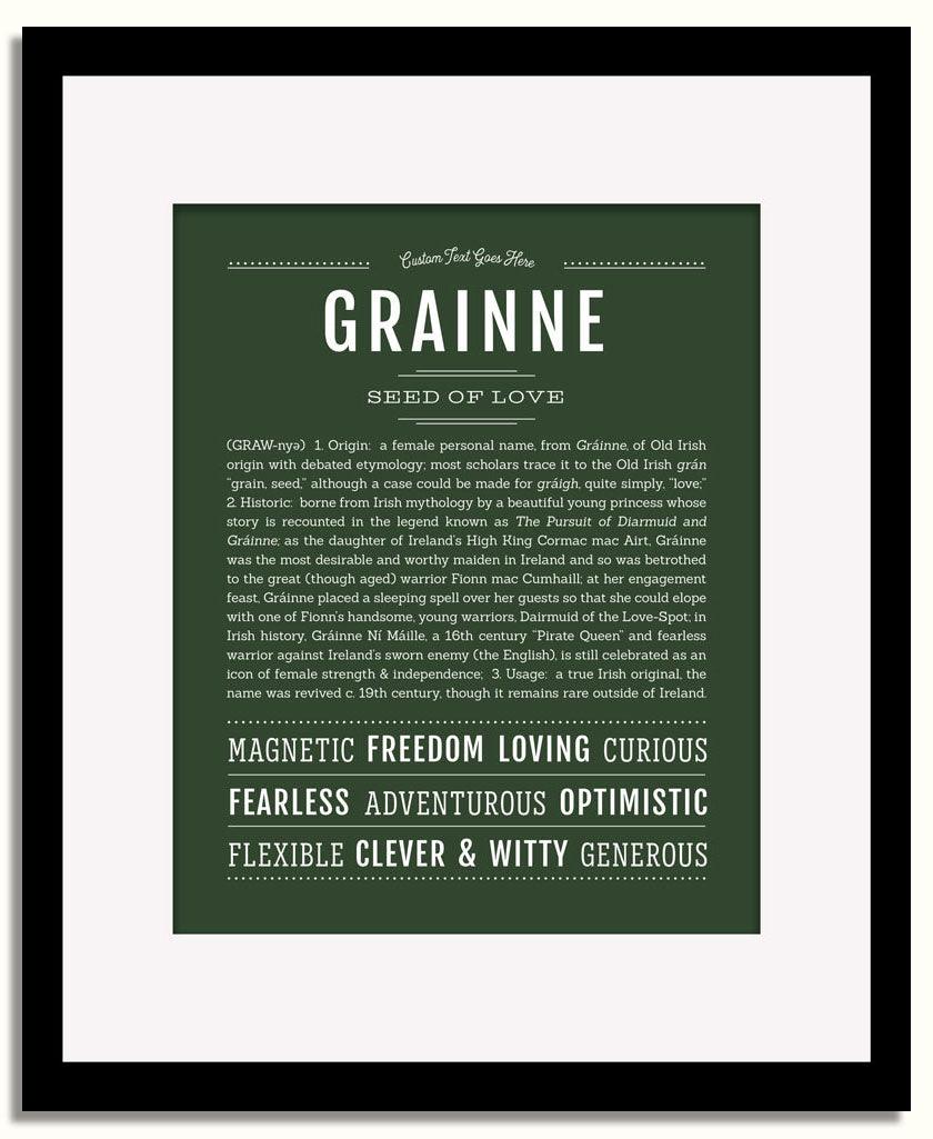 Frame Options | Deep Forest | Black Frame, Matted