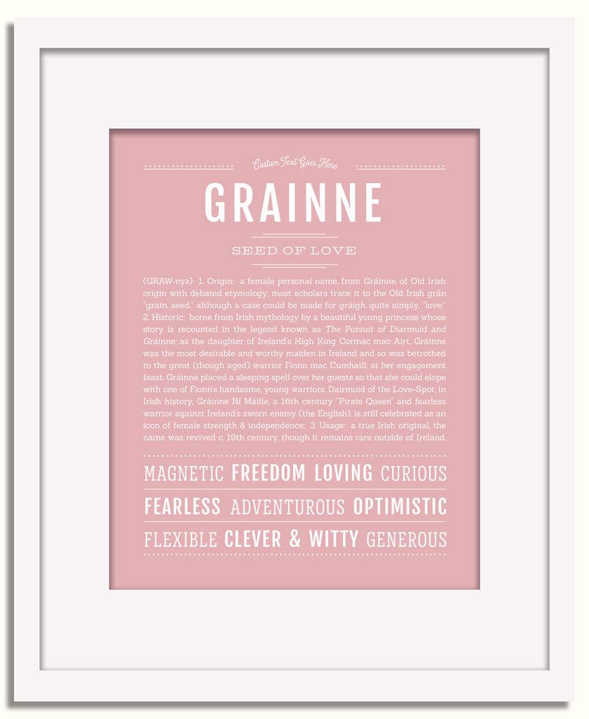 Frame Options | Dusty Rose | White Frame, Matted