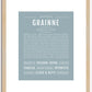 Grainne | Name Art Print